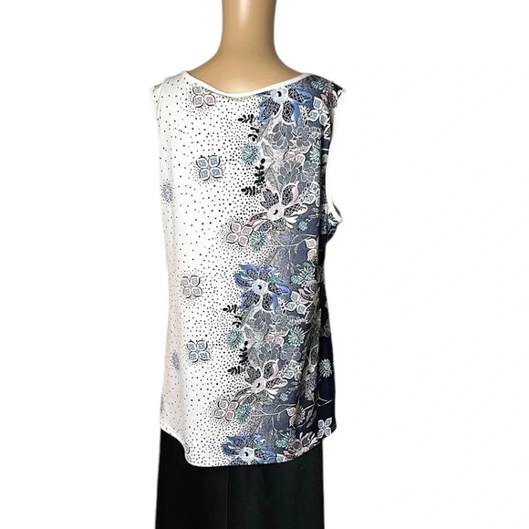 Sophie A.,Blouse,women XL. White,floral,lagenlook,office,cottagecore,travel,NWT, - Picture 10 of 14
